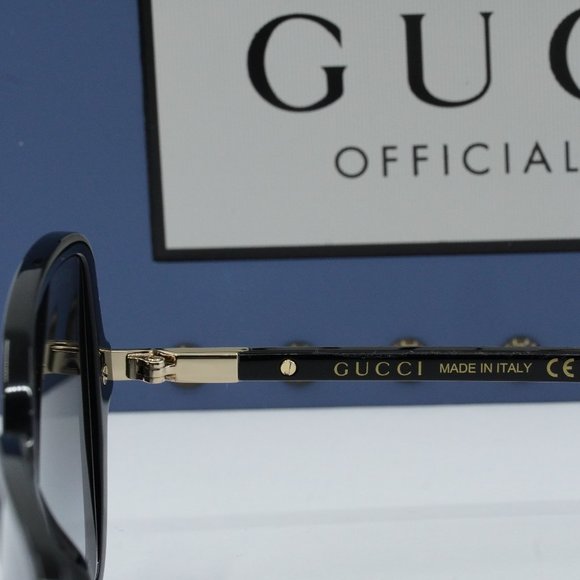 Gucci GG1449S 001 Square Sunglasses - Black/Grey Gradient main image 6